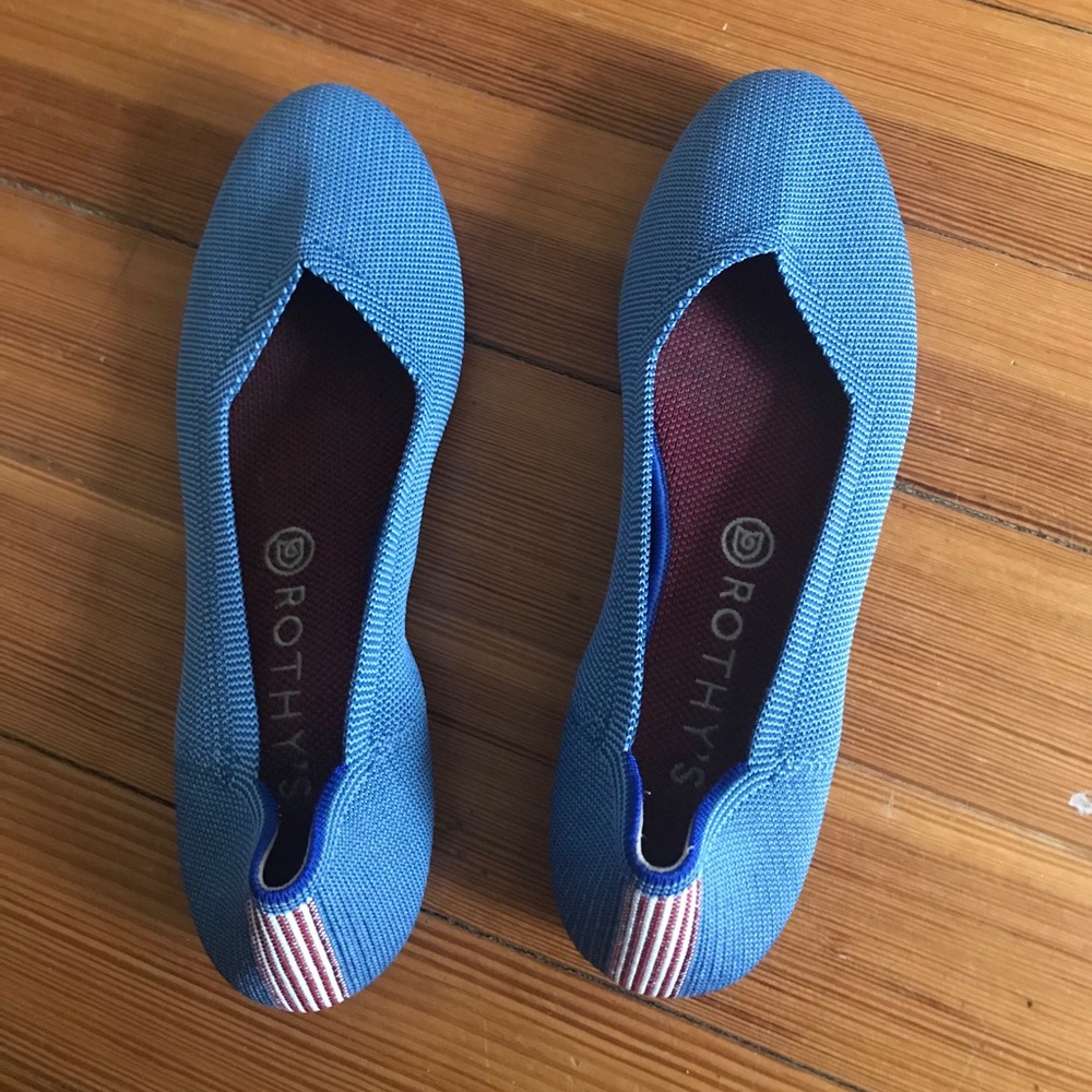 Discontinued Indigo mini-stripe  Rothy’s